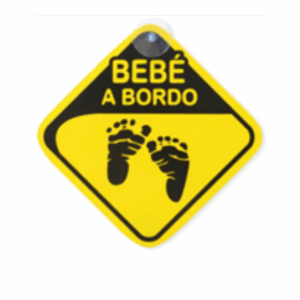 SEÑAL ROMBO CUIDADO BEBÉ A BORDO