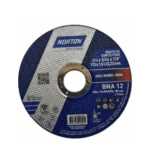 CAJA DE 25 DISCOS NORTON DE 4-1/2 X 3/64 X 7/8 PARA CORTE DE METAL